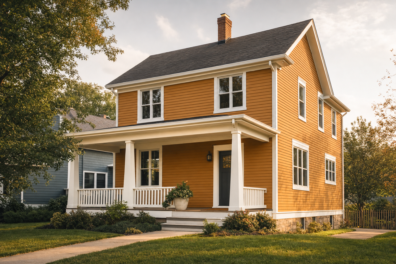 Gallant Gold by Sherwin-Williams on exterior