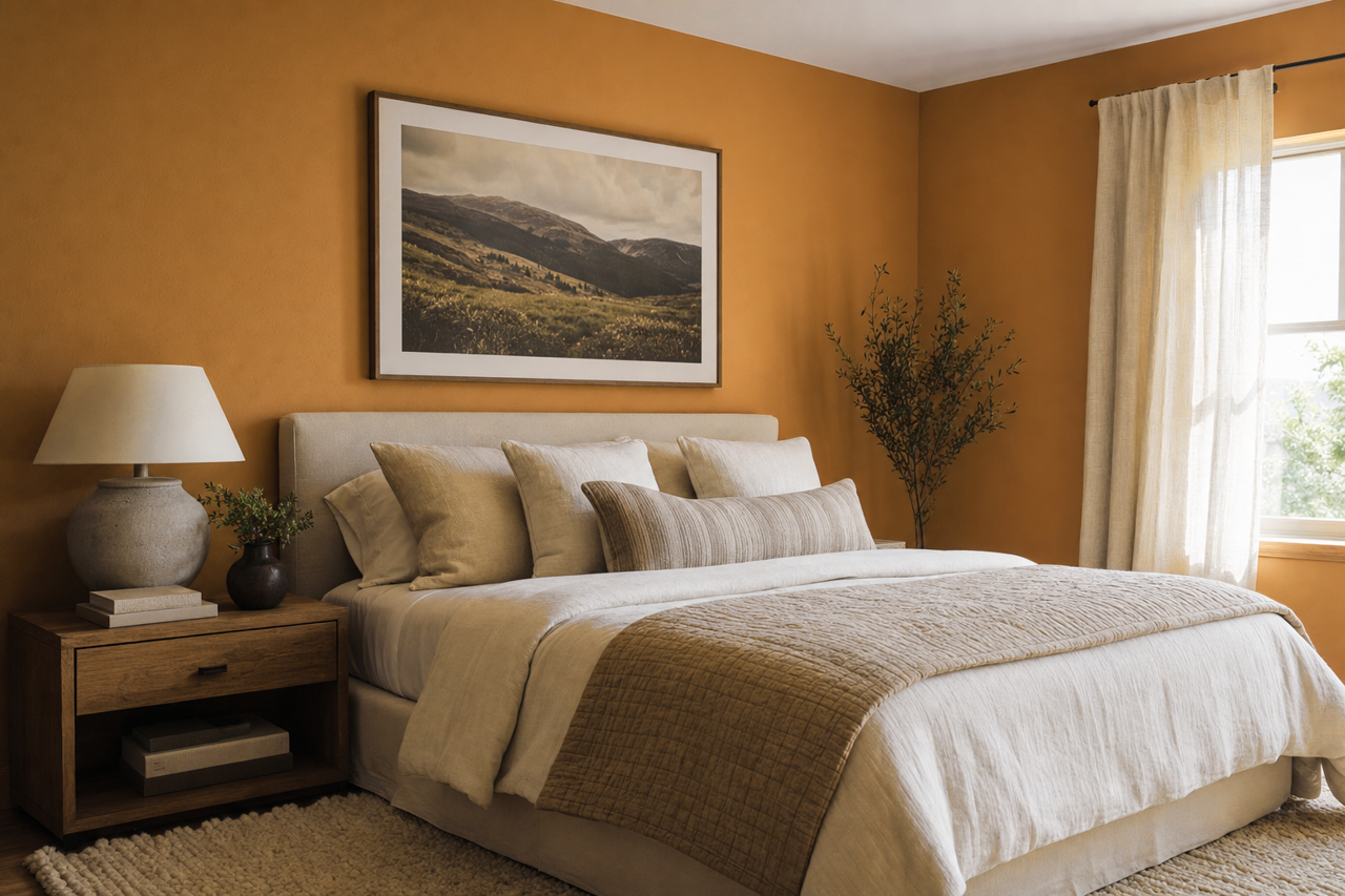 Gallant Gold by Sherwin-Williams on interiors