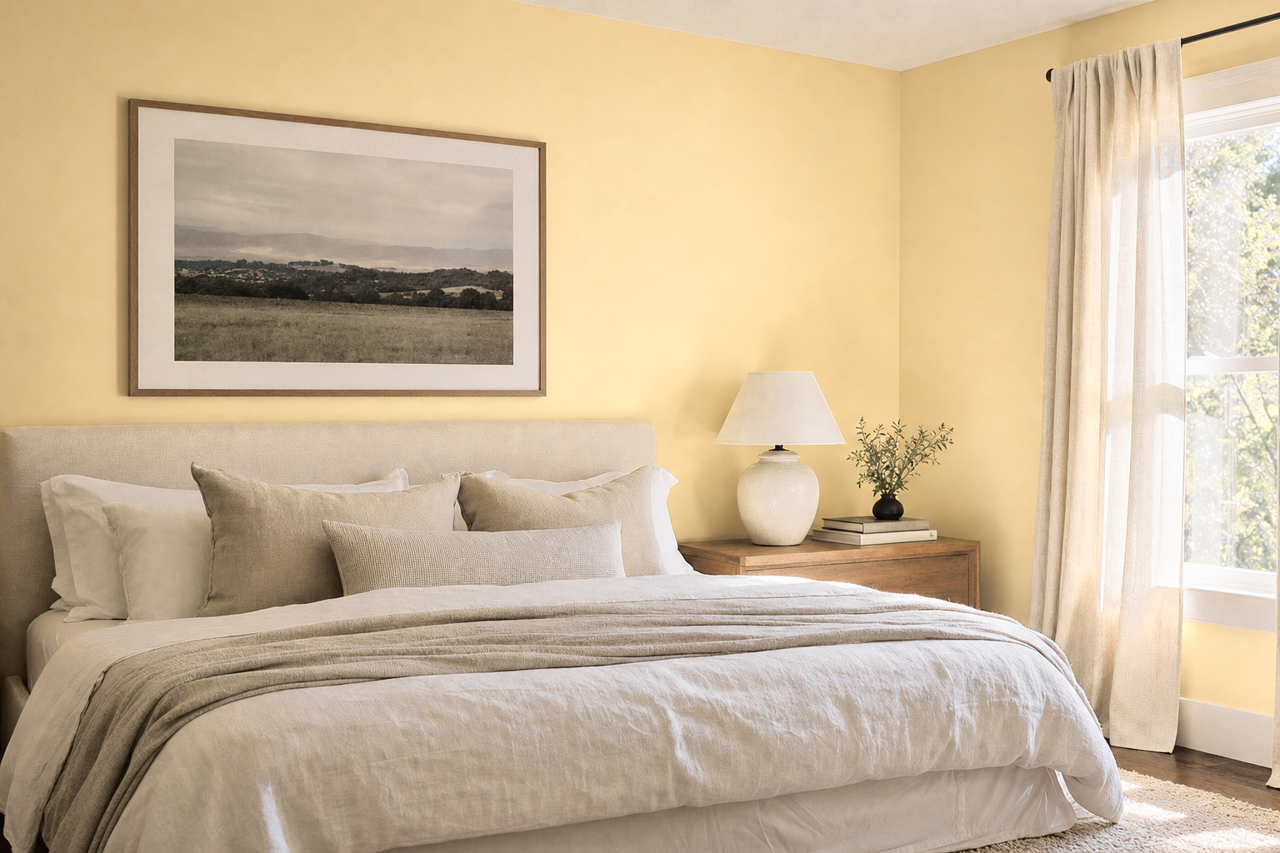 Convivial Yellow by Sherwin-Williams on interiors