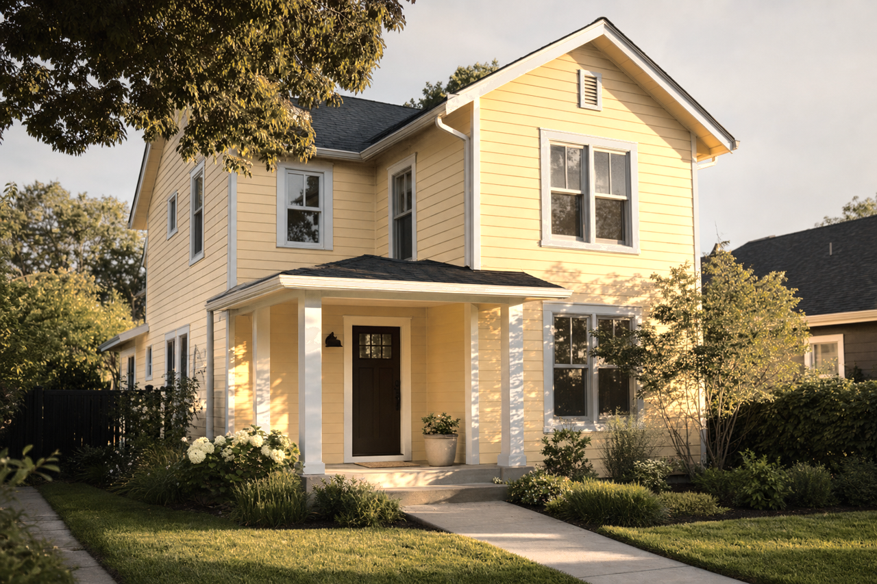 Sequin by Sherwin-Williams on exterior