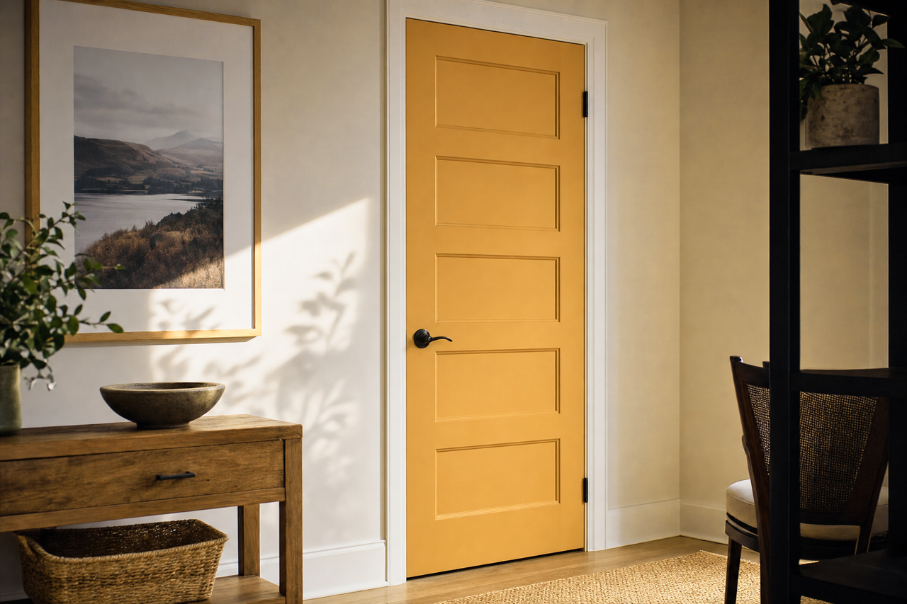 Alchemy by Sherwin-Williams on interior-doors