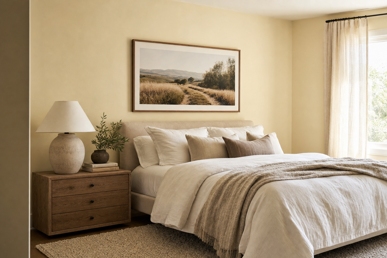Chamomile by Sherwin-Williams on interiors