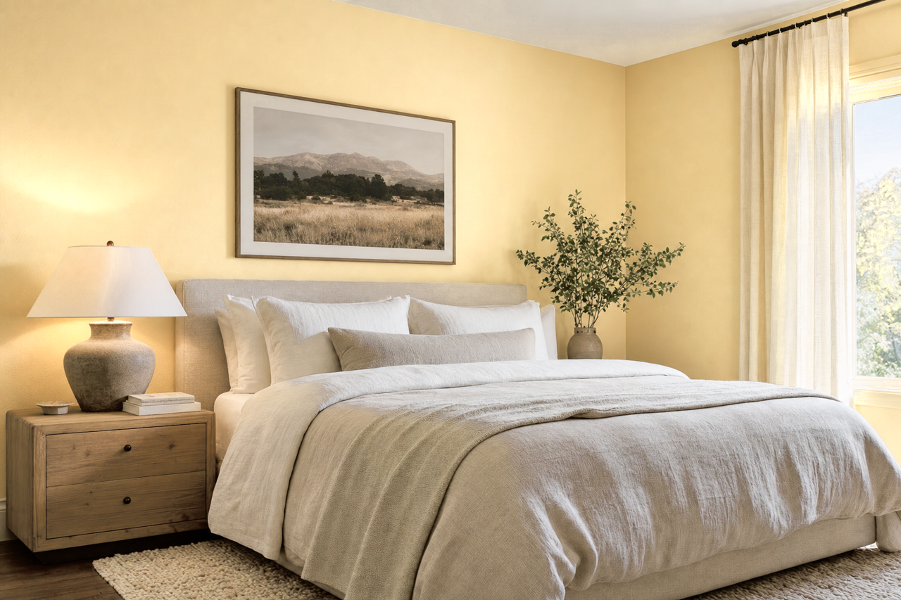 Lucent Yellow by Sherwin-Williams on interiors
