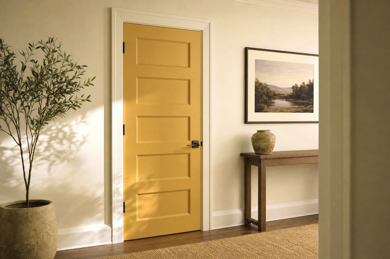 Antiquity by Sherwin-Williams on interior-doors