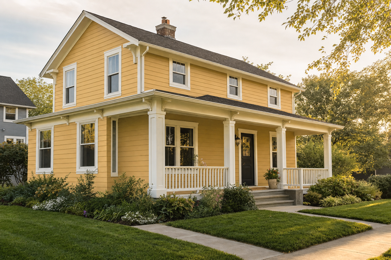 Escapade Gold by Sherwin-Williams on exterior