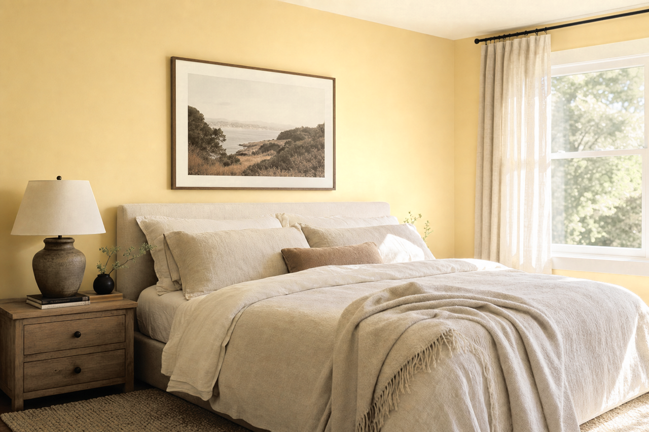Ancestral Gold by Sherwin-Williams on interiors