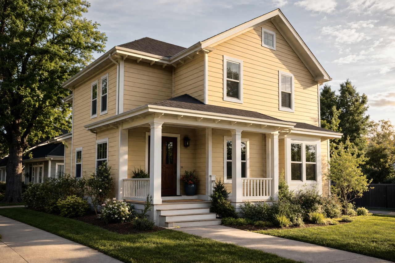 Wheat Grass by Sherwin-Williams on exterior