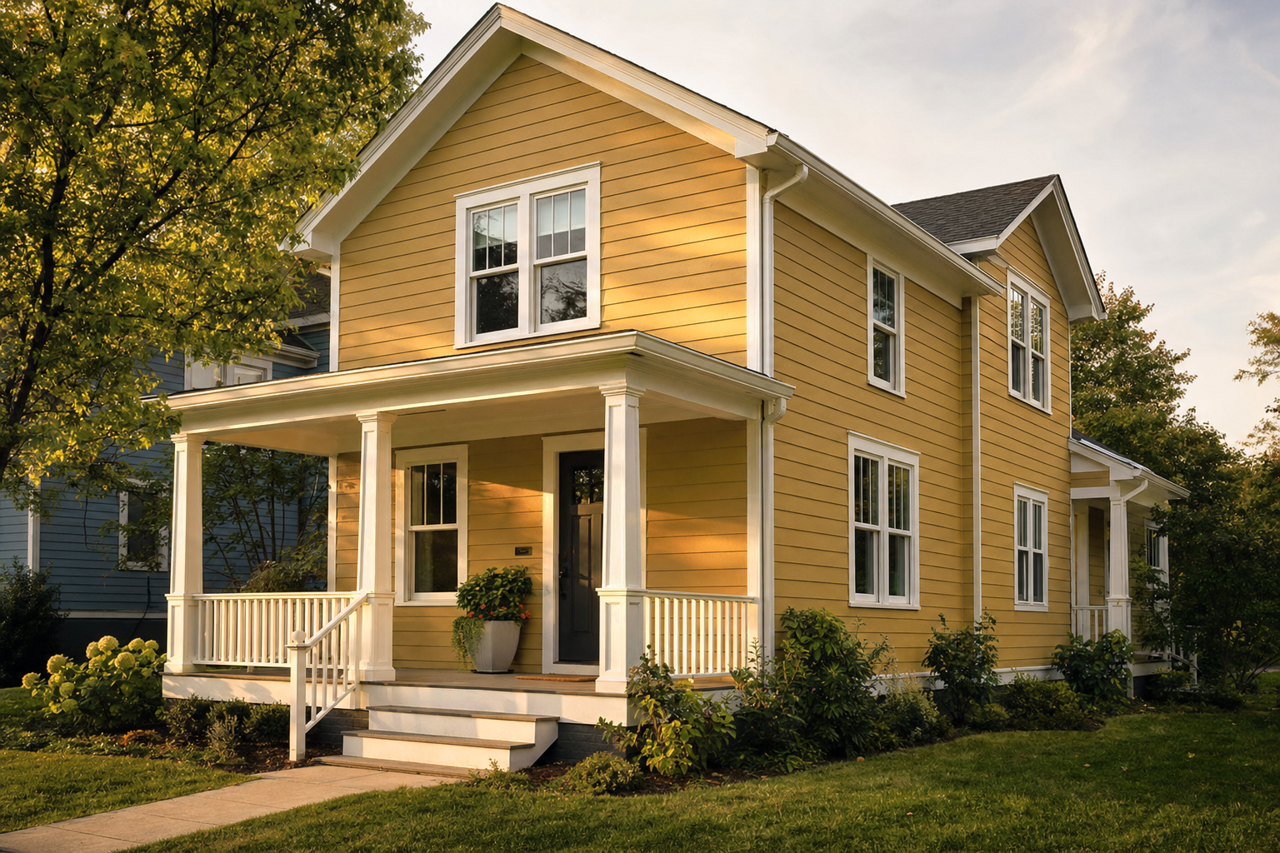 Brassy by Sherwin-Williams on exterior