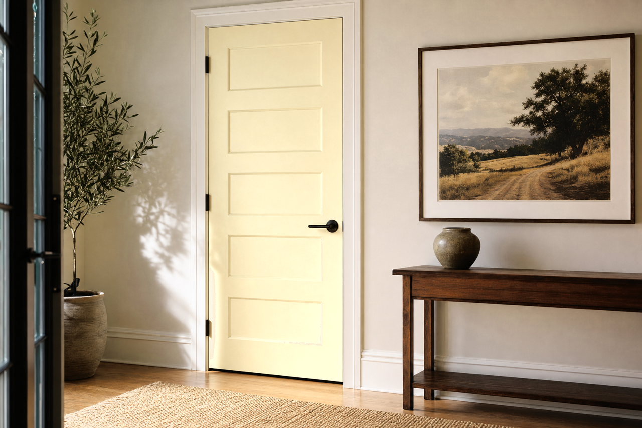 Rice Paddy by Sherwin-Williams on interior-doors
