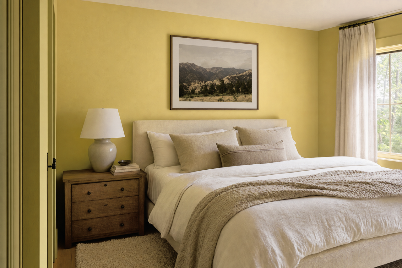Sassy Green by Sherwin-Williams on interiors