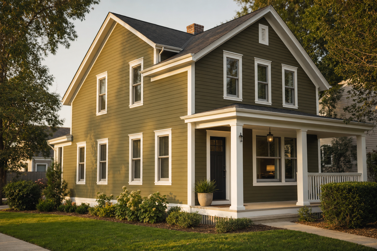 Saguaro by Sherwin-Williams on exterior