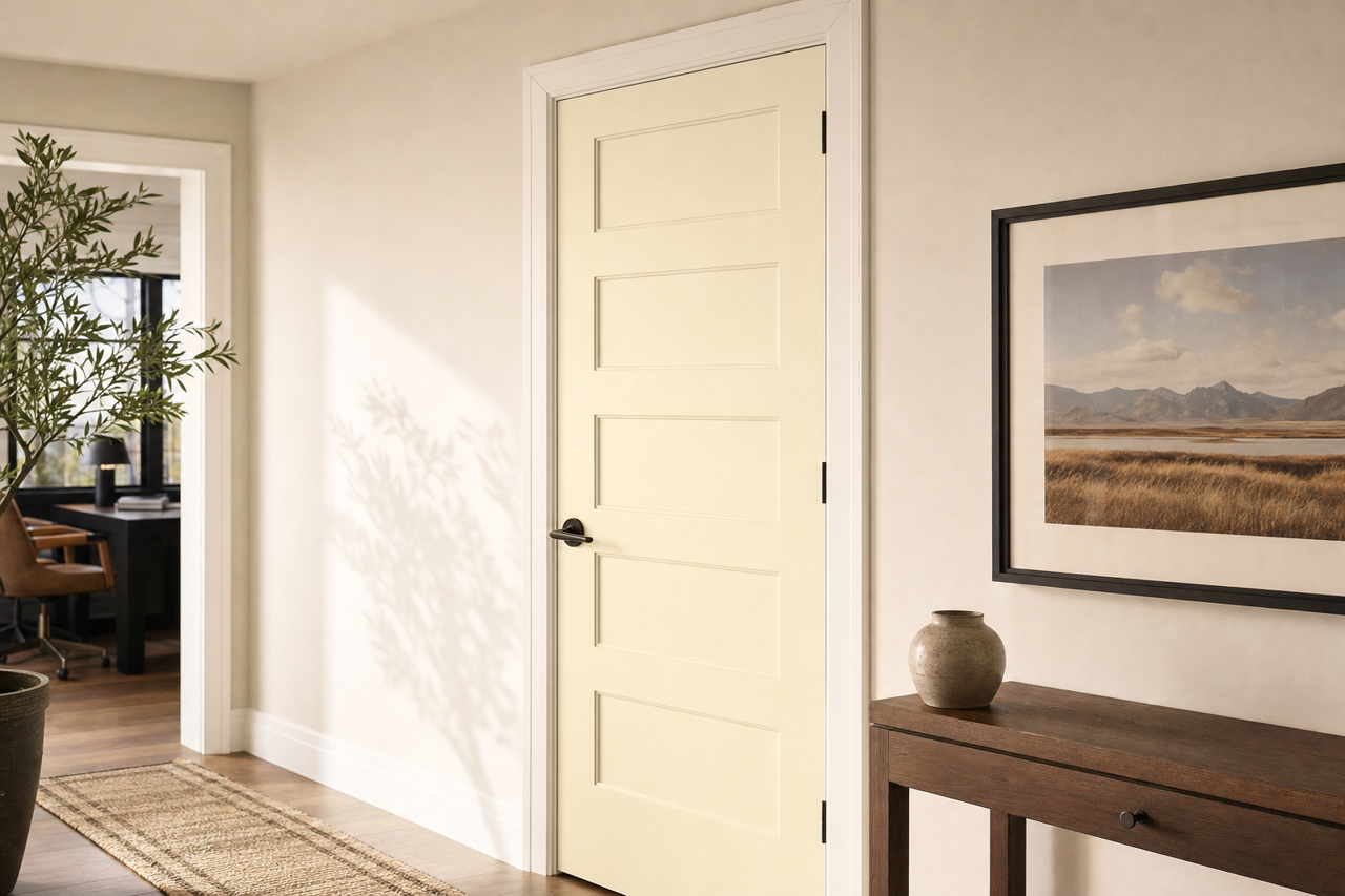 Queen Anne's Lace by Sherwin-Williams on interior-doors