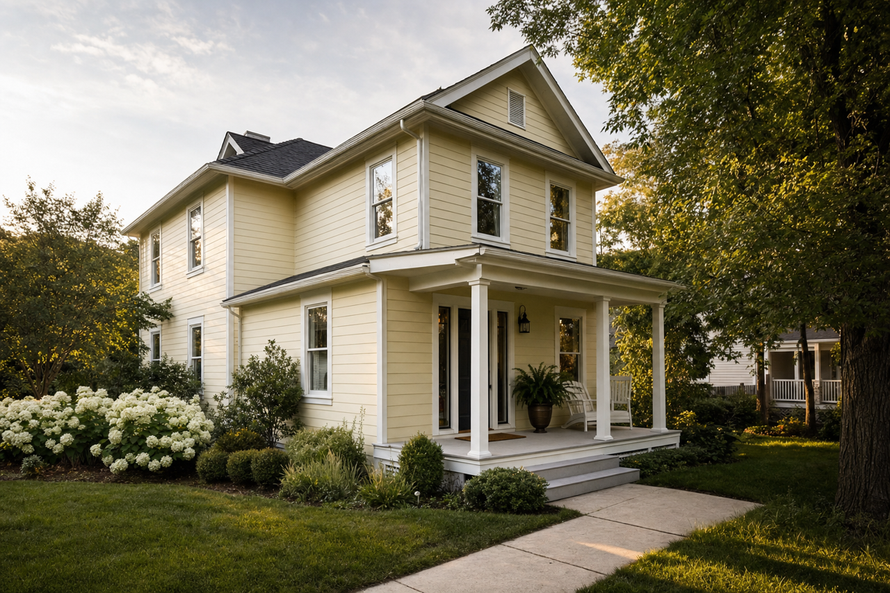 Celery by Sherwin-Williams on exterior