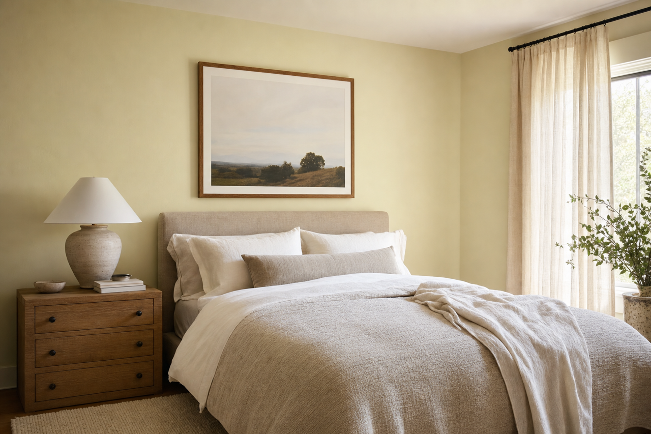 Honeydew by Sherwin-Williams on interiors