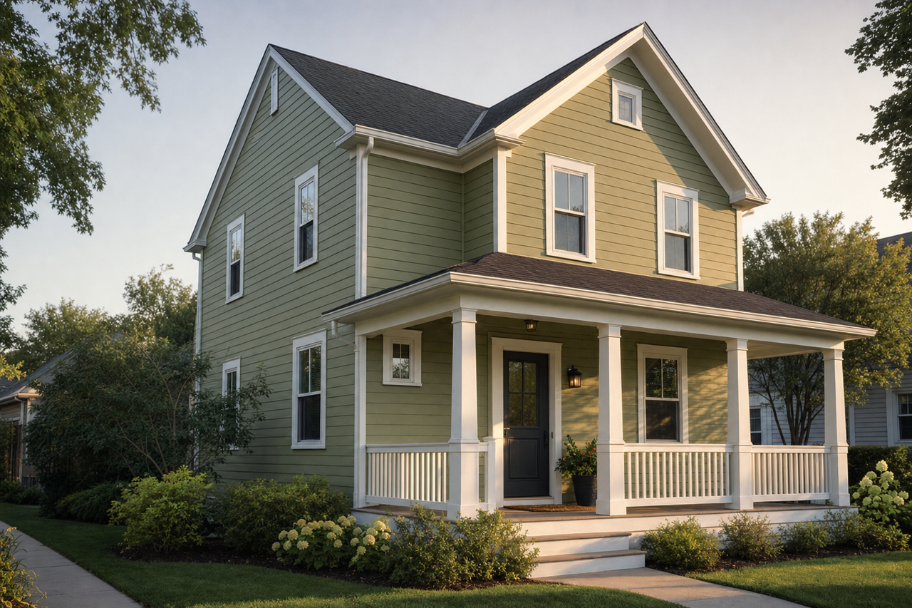 Leapfrog by Sherwin-Williams on exterior