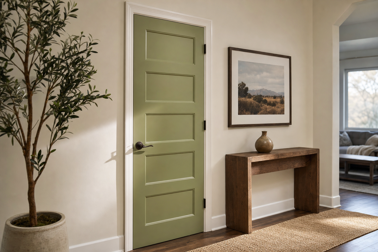 Leapfrog by Sherwin-Williams on interior-doors