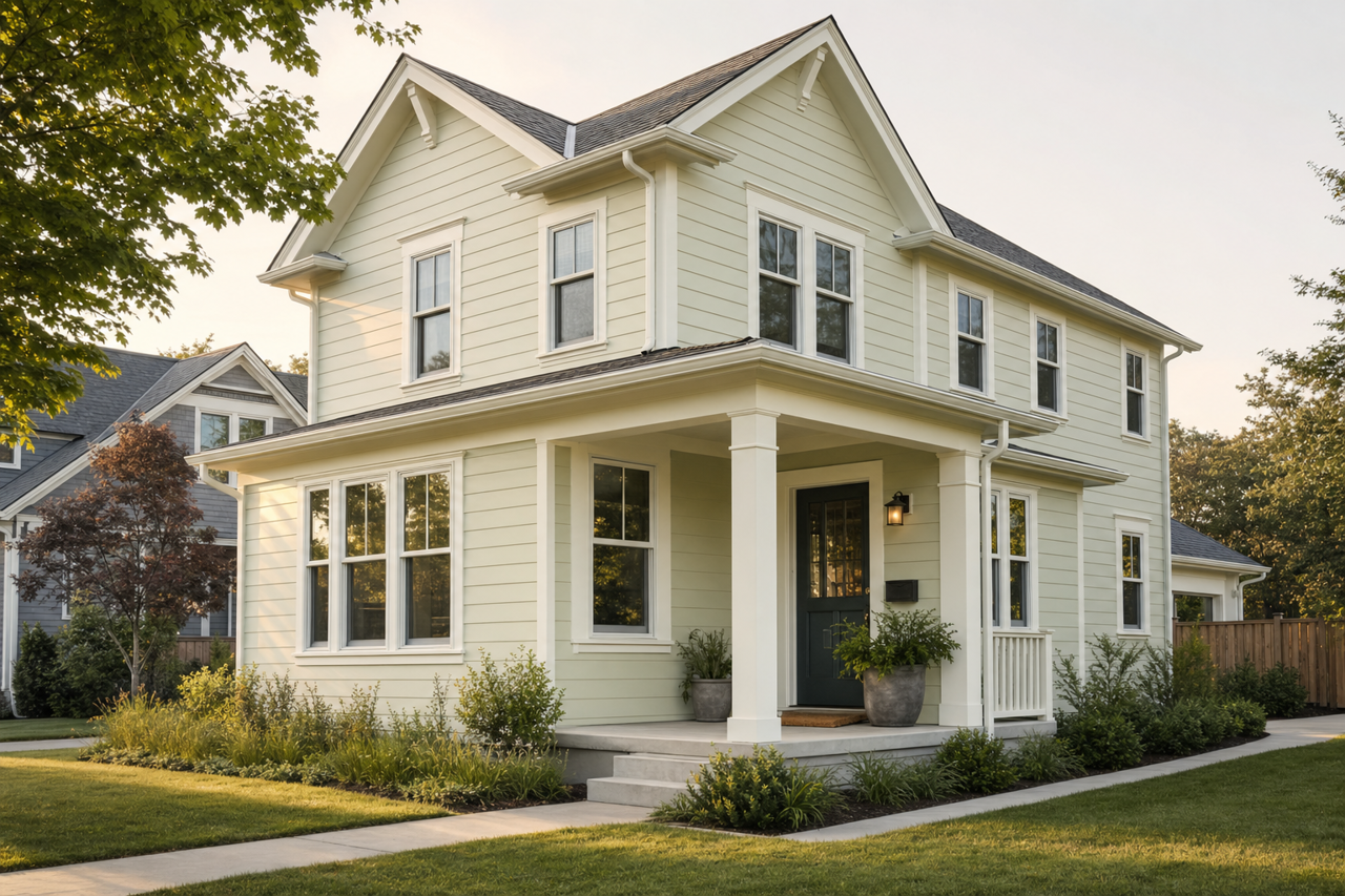 Gratifying Green by Sherwin-Williams on exterior