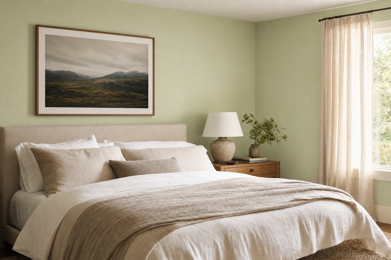 Bonsai Tint by Sherwin-Williams on interiors
