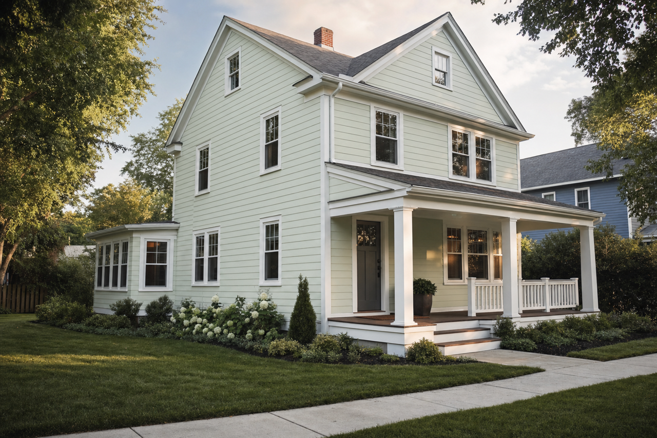 Supreme Green by Sherwin-Williams on exterior