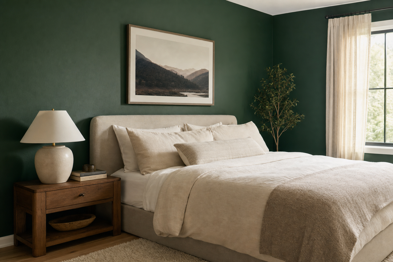 Shamrock by Sherwin-Williams on interiors