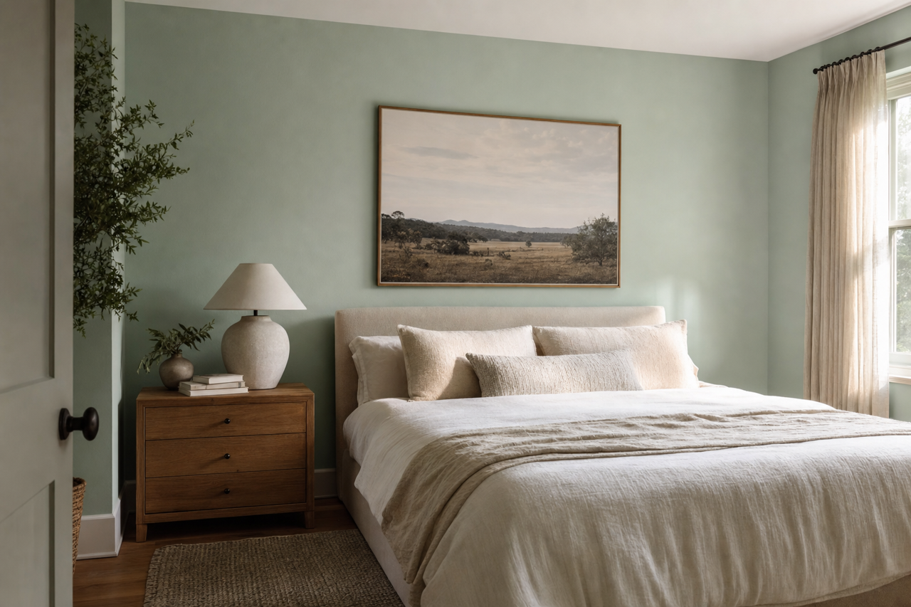 Kind Green by Sherwin-Williams on interiors