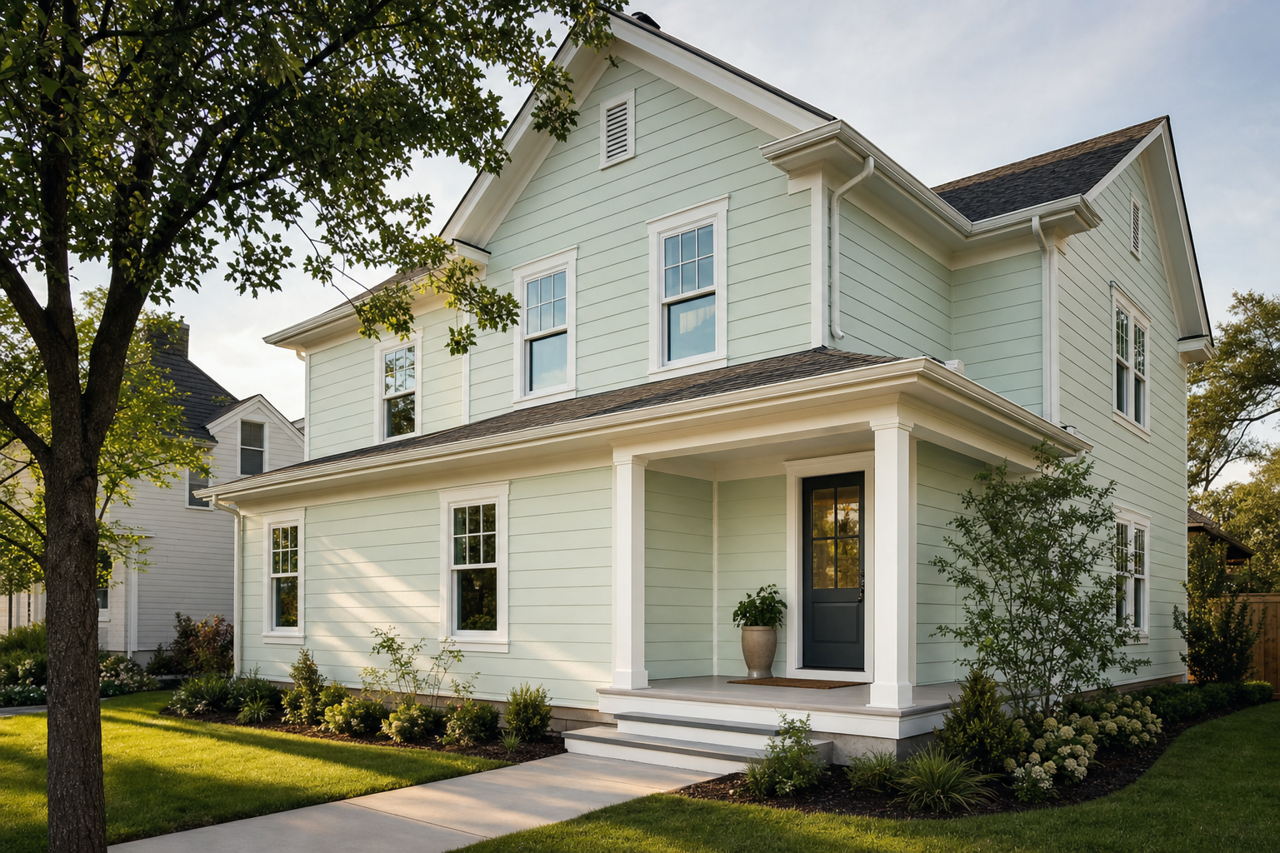 Green Trance by Sherwin-Williams on exterior