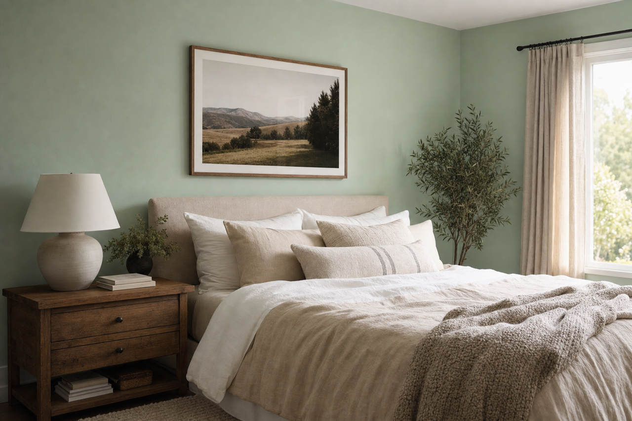 Aloe by Sherwin-Williams on interiors