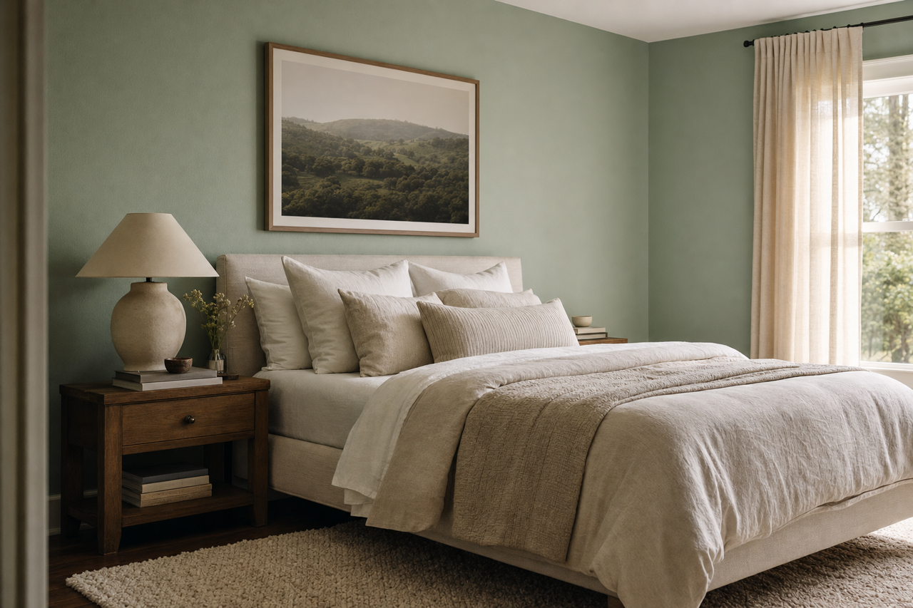 Spearmint by Sherwin-Williams on interiors