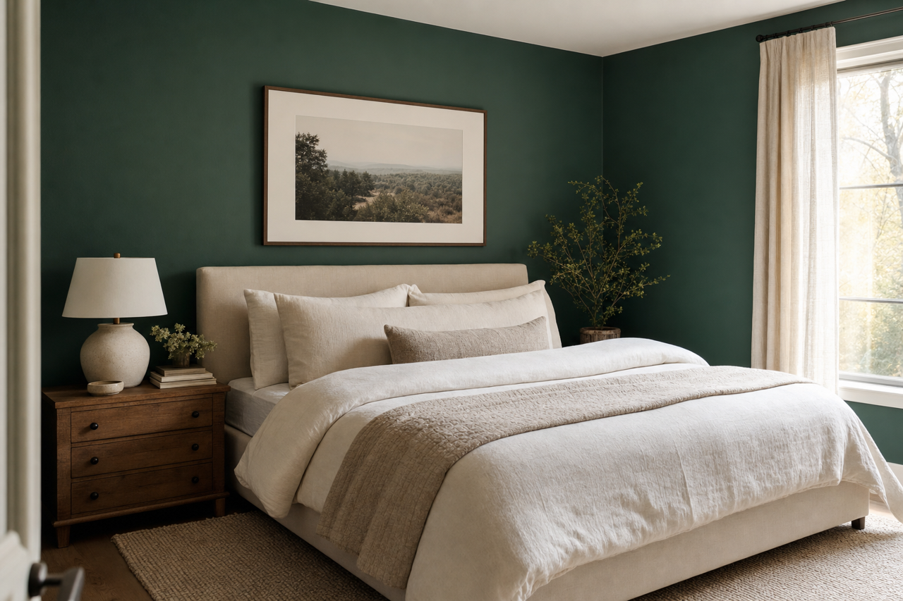 Hunt Club by Sherwin-Williams on interiors