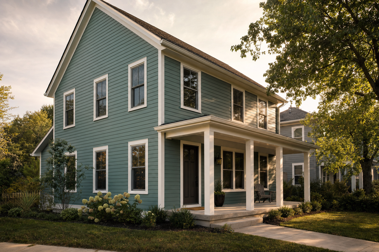 Surf Green by Sherwin-Williams on exterior