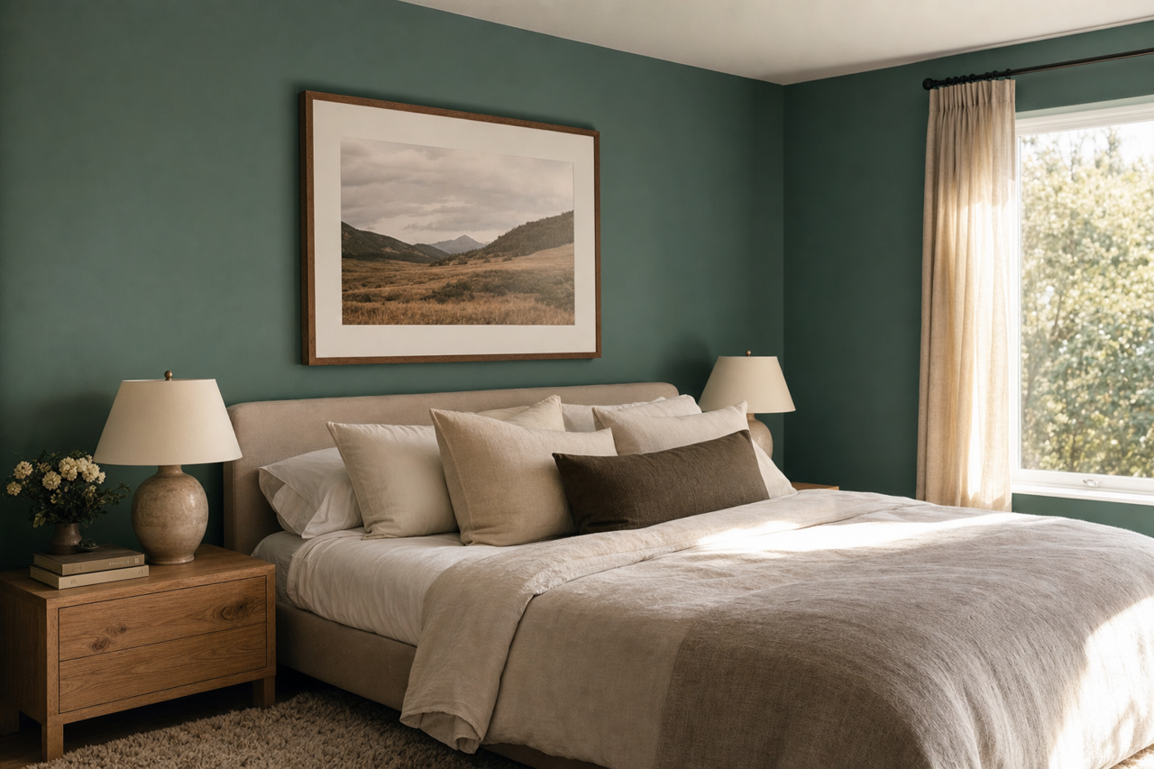 Raging Sea by Sherwin-Williams on interiors