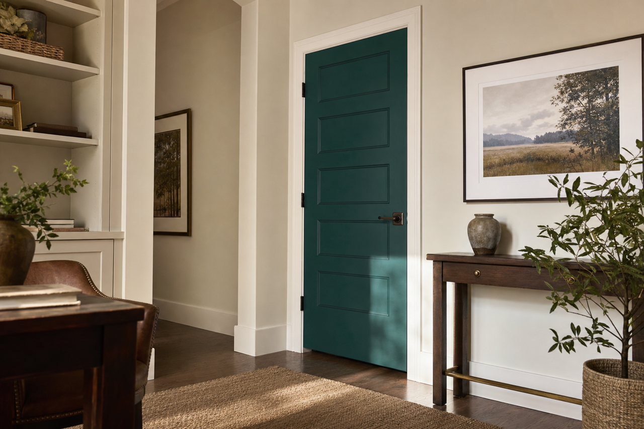 Country Squire by Sherwin-Williams on interior-doors