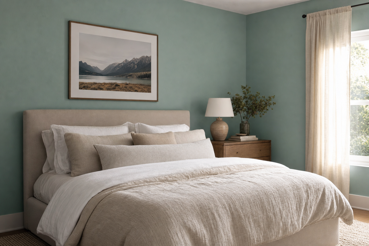 Drizzle by Sherwin-Williams on interiors
