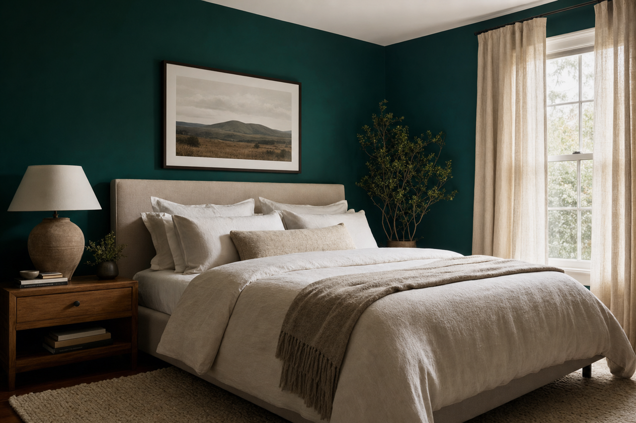 Cape Verde by Sherwin-Williams on interiors