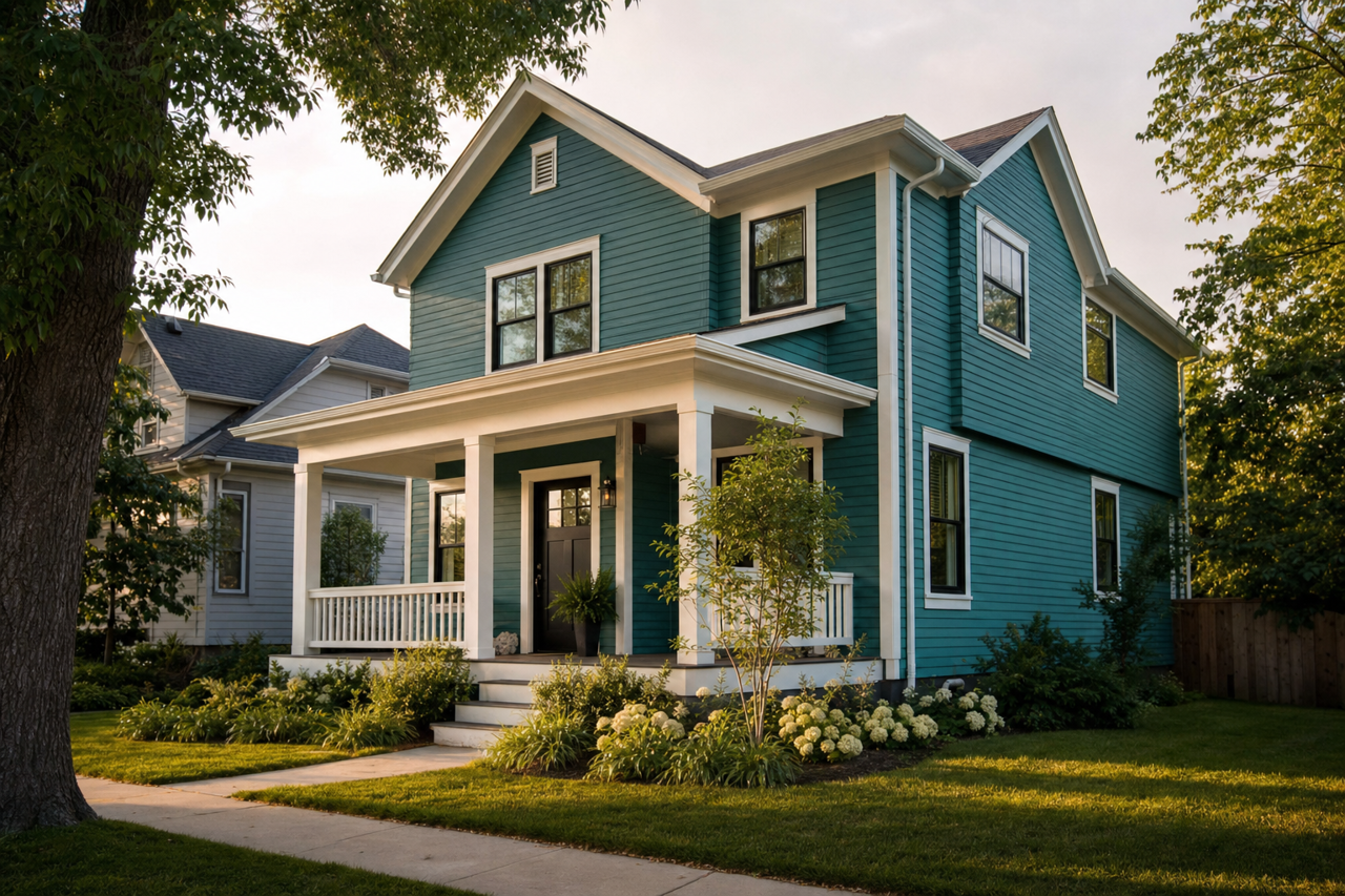 Grand Canal by Sherwin-Williams on exterior