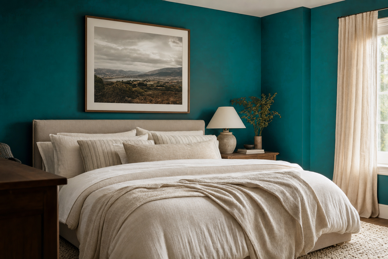 Really Teal by Sherwin-Williams on interiors