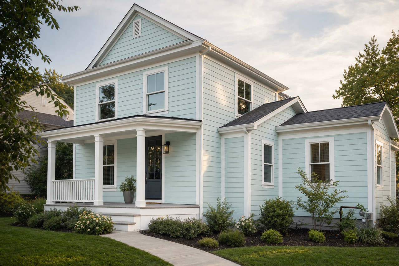 Open Air by Sherwin-Williams on exterior
