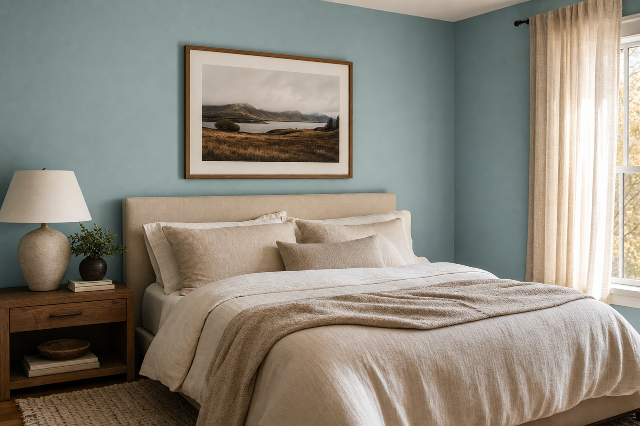Ebbtide by Sherwin-Williams on interiors