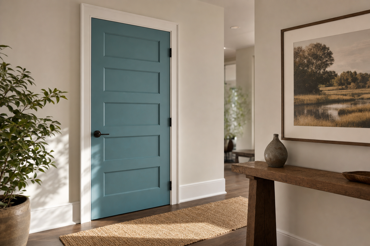 Lakeshore by Sherwin-Williams on interior-doors