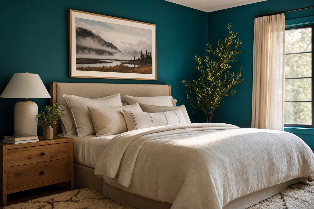 Oceanside by Sherwin-Williams on interiors