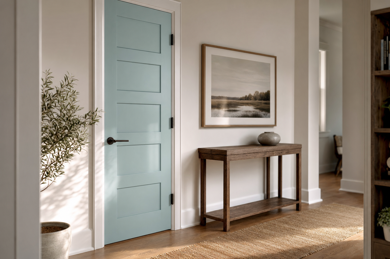Stream by Sherwin-Williams on interior-doors