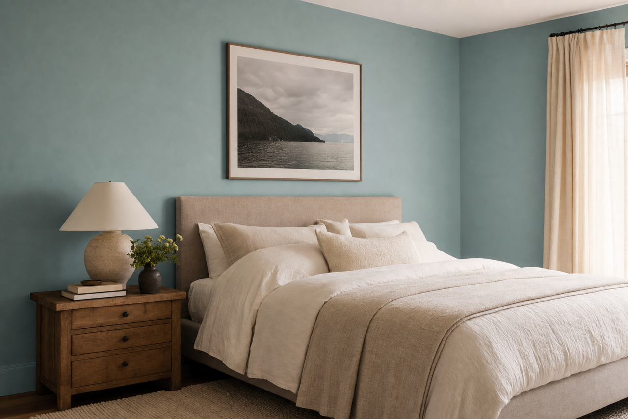 Open Seas by Sherwin-Williams on interiors
