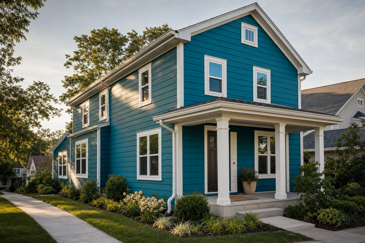 Bosporus by Sherwin-Williams on exterior