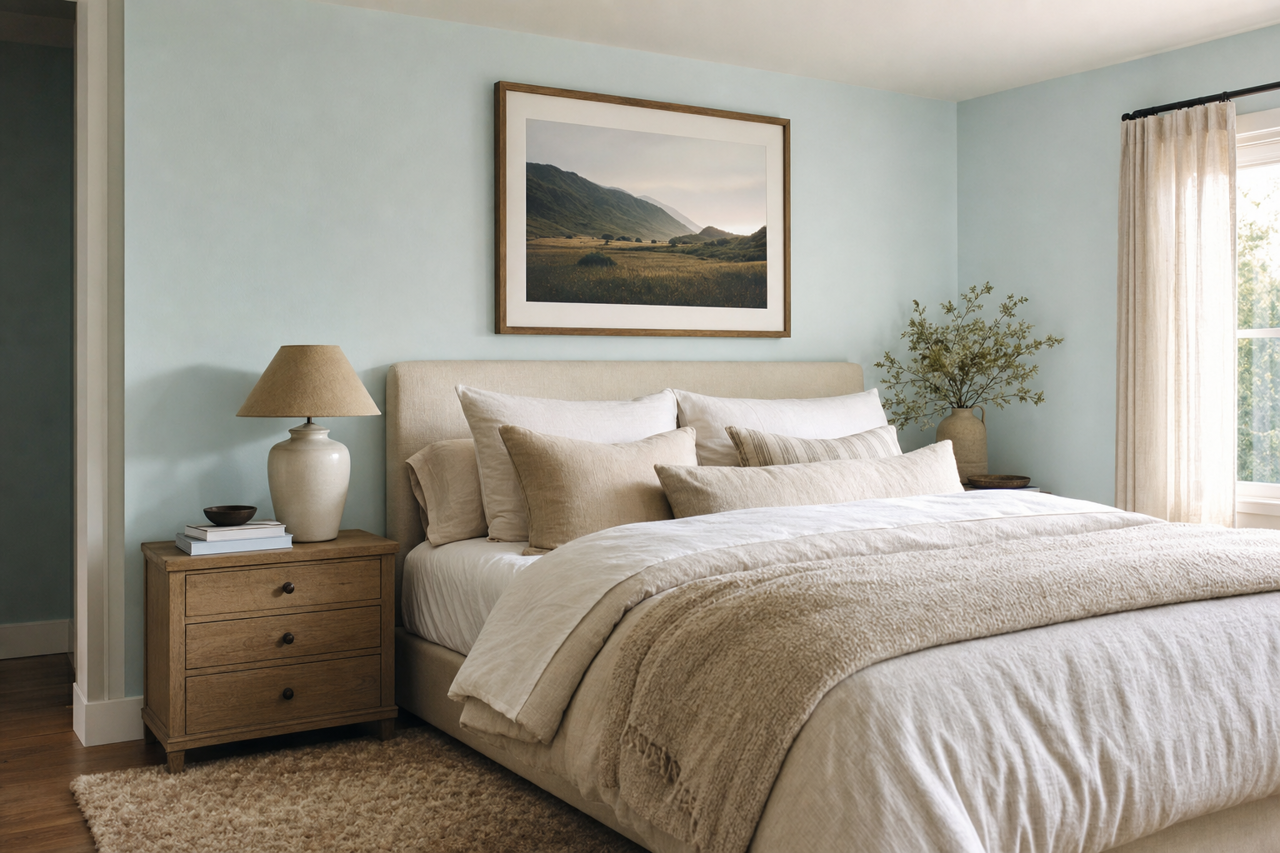 Sky High by Sherwin-Williams on interiors