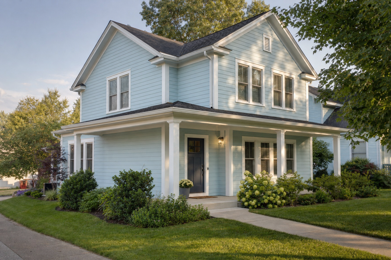 Atmospheric by Sherwin-Williams on exterior