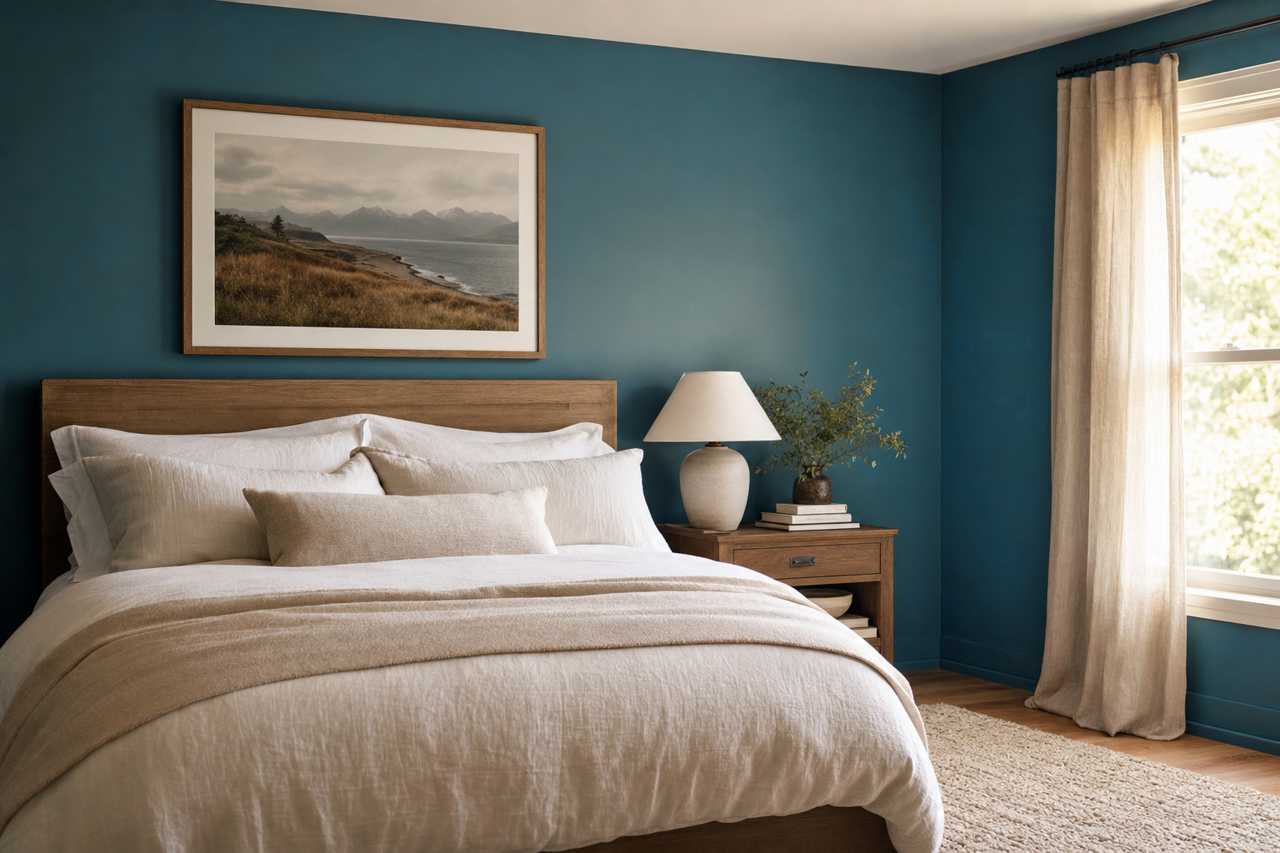 Georgian Bay by Sherwin-Williams on interiors