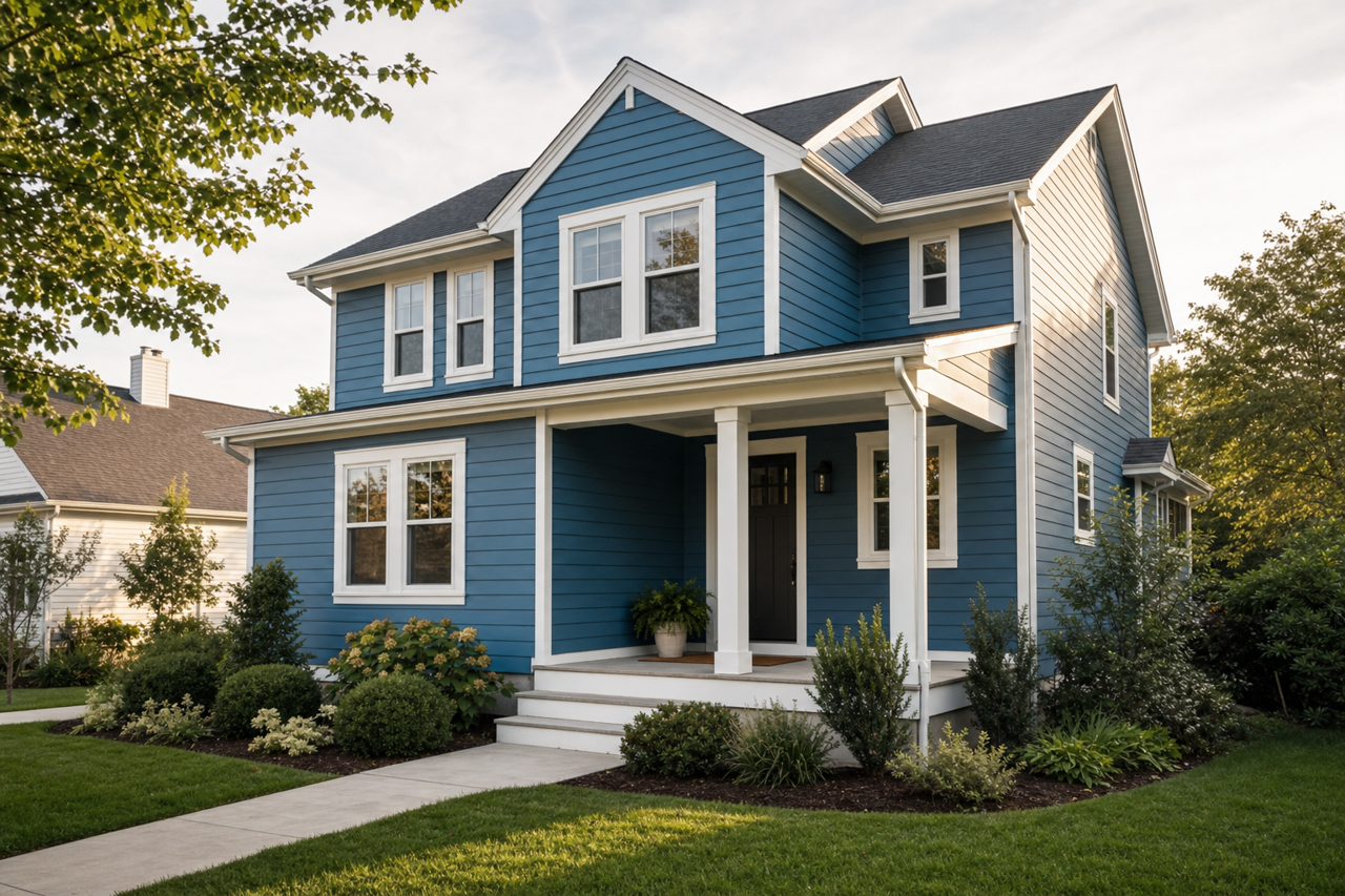 Down Pour by Sherwin-Williams on exterior