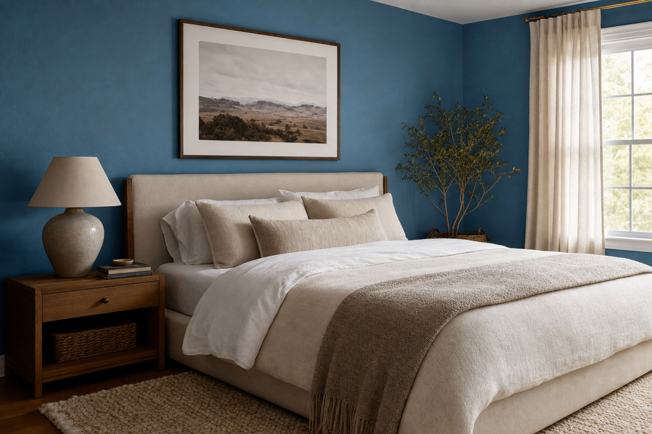 Down Pour by Sherwin-Williams on interiors