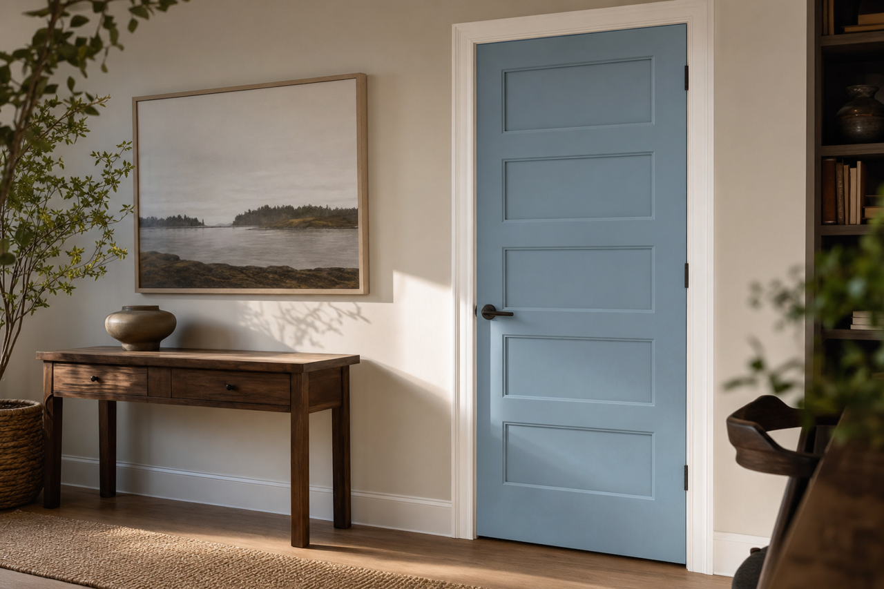 Notable Hue by Sherwin-Williams on interior-doors