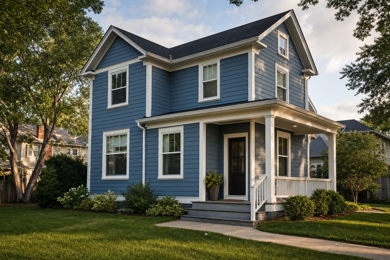 Denim by Sherwin-Williams on exterior